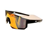 YGMNQAL Outdoor Sport Goggle Skiing Eyewear Cycling Sunglasses Women For Men Sun Glasses Windproof Shades(Black Frame Red)