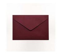 YGMNQAL Paquete de 10 sobres occidentales con textura cáñamo retro for invitaciones boda, tarjetas felicitación y personalizados(Red)
