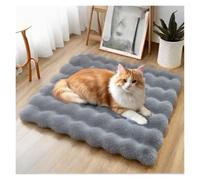 YGMNQAL Pet Plush Mat Universal For All Seasons Cat Bed Blanket Warm Sleeping For Autumn and Winter Dog Thick(Mat-Grey,M-40x50cm)