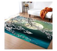 YGMNQAL Pink Cherry Blossom Rug Romantic Floral Spring Carpet Non-Slip Floor Mat For Girl'S Bedroom, Bedside & Living Room(Y-250731014264,160x200cm(62x78in))