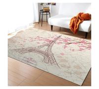 YGMNQAL Pink Cherry Blossom Rug Romantic Floral Spring Carpet Non-Slip Floor Mat For Girl'S Bedroom, Bedside & Living Room(Y-250731014262,80x160cm(31x62in))