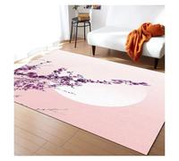 YGMNQAL Pink Cherry Blossom Rug Romantic Floral Spring Carpet Non-Slip Floor Mat For Girl'S Bedroom, Bedside & Living Room(Y-250731014258,80x120cm(31x46in))