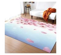 YGMNQAL Pink Cherry Blossom Rug Romantic Floral Spring Carpet Non-Slip Floor Mat For Girl'S Bedroom, Bedside & Living Room(Y-250731014269,80x120cm(31x46in))