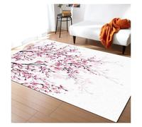 YGMNQAL Pink Cherry Blossom Rug Romantic Floral Spring Carpet Non-Slip Floor Mat For Girl'S Bedroom, Bedside & Living Room(Y-250731014259,80x120cm(31x46in))