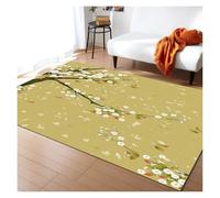 YGMNQAL Pink Cherry Blossom Rug Romantic Floral Spring Carpet Non-Slip Floor Mat For Girl'S Bedroom, Bedside & Living Room(Y-250731014265,180x230cm(70x89in))