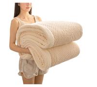 YGMNQAL Plaid para Sofá Manta Gruesa de Terciopelo con Letras en Relieve for Invierno, tamaño Queen, Gruesa, for Cama Doble, acogedora y cálida, for sofá.(White,200x230cm)