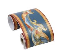 YGMNQAL Rodapies Autoadhesivo Línea de cintura impermeable de PVC de 10 metros, estilo Pastoral, autoadhesivo, línea de rodapié de pared, papel tapiz, decoración(14)