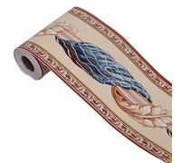 YGMNQAL Rodapies Autoadhesivo Línea de cintura impermeable de PVC de 10 metros, estilo Pastoral, autoadhesivo, línea de rodapié de pared, papel tapiz, decoración(05)