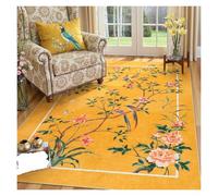 YGMNQAL Rugs For Living Room Floral Birds, Non Slip Soft Low Pile Traditional Oriental Vintage Botanical Nature For Bedroom(Q-2508266618,120x160CM)