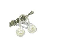 YGMNQAL Simple Handmade Rose Multi-Color Curtain Tiebacks and Ornaments, Suitable For Living Room and Bedroom Home Decoration(Beige)