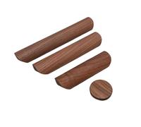 YGMNQAL Tiradores Madera 4 Uds. Manija de madera for armario de cocina, cajón de madera maciza, tirador de puerta de armario, perillas de cajón, manijas de armario for muebles(22x22mm-B)
