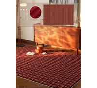 YGMNQAL Vintage Red Living Room Carpet with Retro Ethnic Style Christmas Decoration For Home Furnishings(R-10,100x150cm 40x59inch)