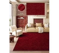 YGMNQAL Vintage Red Living Room Carpet with Retro Ethnic Style Christmas Decoration For Home Furnishings(Color 3,160x230cm 63x90inch)