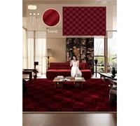 YGMNQAL Vintage Red Living Room Carpet with Retro Ethnic Style Christmas Decoration For Home Furnishings(R-8,160x230cm 63x90inch)