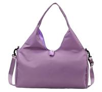 YGMNQAL Women Large Capacity Travel Handbag Casual Multi Layer Pockets Shoulder Bag Girls Sports Yoga Luggage Storage Duffle Pack Tote(Purple)
