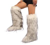 YGMNQAL Women's Over-The-Knee Boots High Winter Snow And Cashmere Leg Warm Non-Slip Soles(A,36)