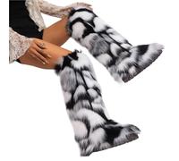 YGMNQAL Women's Over-The-Knee Boots High Winter Snow And Cashmere Leg Warm Non-Slip Soles(K,46)