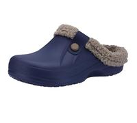 YGMNQAL Zapatillas impermeables for hombre, zuecos forrados de piel, zapatillas invierno for, calzado for jardín, antideslizantes for exteriores, zapatos casa suaves for interiores(38-39)