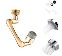 YGMXZL Boquilla Grifo Universal,Atomizador Grifo Adaptador,Aireador Grifo Cocina Ajustable,Aireador del Grifo Latón Ajustable para Fregadero de Cocina o Baño (Dorado)