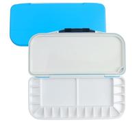 YGNNBC Paleta acrílica de 18 agujeros para acuarela, acrílico y pintura al óleo, una buena herramienta para que los artistas creen. El diseño portátil es fácil de llevar, también un regalo para la