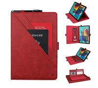 YGoal Funda para Galaxy Tab S5E - Smart PU Cuero con Auto-Sueño/Estela Folio Carcasa para Samsung Galaxy Tab S5E 10.5 2019 (SM-T720/SM-T725), Rojo