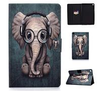 YGoal Funda para Galaxy Tab S6 Lite 10.4 - Multiángulo PU Cuero con Soporte para lápiz táctil y Ranuras Folio Carcasa para Samsung Galaxy Tab S6 Lite 10.4 P615/P610, GLASSELEPHANT