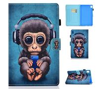 YGoal Funda para Huawei M6 10.8 - Smart PU Cuero con Auto-Sueño/Estela Folio Carcasa para Huawei MediaPad M6 10.8, Monkey