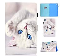 YGoal Funda para Huawei M6 10.8 - Smart PU Cuero con Auto-Sueño/Estela Folio Carcasa para Huawei MediaPad M6 10.8, Cat