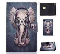 YGoal Funda para Huawei M6 10.8 - Smart PU Cuero con Auto-Sueño/Estela Folio Carcasa para Huawei MediaPad M6 10.8, GlassElephant