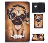 YGoal Funda para Huawei M6 10.8 - Smart PU Cuero con Auto-Sueño/Estela Folio Carcasa para Huawei MediaPad M6 10.8, Dog