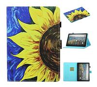 YGoal Funda para Huawei MatePad T8 - Multiángulo PU Cuero con lápiz táctil Soporte/Ranuras y TPU Back Case Folio Carcasa para Huawei MatePad T8 8 Pulgada, Sunflower
