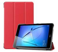 YGoal Funda para Huawei MatePad T8 - Premium Slim PU Cuero y PC Trasera con Multiángulo Folio Carcasa para Huawei MatePad T8 8 Pulgada, Rojo