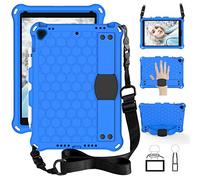 YGoal Funda para iPad 10.2 - con Bandolera Cubierta Protectora a Prueba de choques Suaves para niños Silicona Case Cover para iPad 10.2/ iPad Air 10.5/iPad Pro 10.5, Azul