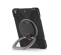 YGoal Funda para iPad Pro 12.9 2021 - Niños Case Cubierta Protectora a Prueba de choques Resistente a Prueba con Giratorio 360 Soporte y Bandolera Cover para iPad Pro 12.9 2021, Negro