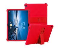 YGoal Funda para Lenovo Tab P10/M10 - Cubierta Protectora a Suaves para niños de Peso liviano Silicona Case Cover para Lenovo Tab P10/M10, Rojo