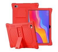 YGoal Funda para Teclast P20HD/Teclast M40 Pro - Cubierta Protectora a Prueba de rasguño Suaves para niños de Peso liviano Silicona Case Cover para Teclast P20HD/P20/M40/M40 Pro Tablet, Rojo
