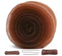 YGQQOY Updo - Relleno para el cabello, esponja, donas, herramienta Volume Bumps It y horquillas, color marrón claro