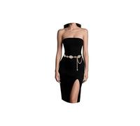 YGR Cinturón de cadena para mujeres y niñas, cinturones de metal bronce, cinturón largo ajustable para vestidos, jeans y pantalones, Length 45" (28"+extended chain 17")