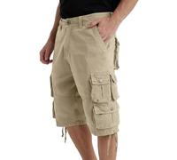YGREYG Pantalones cortos largos tipo capri para hombre, por debajo de la rodilla, 3/4, ajuste relajado, pantalones cortos largos con bolsillos, Piedra, 44
