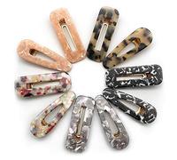 YGSAT 10pcs Unidades de Clips de Pelo Perlas Perlas de Faux Clips Clips de Pelo de Resina Acrílica Pelo Lazos Pinzas de Pelo para Niñas Mujeres Dama Nupcial Boda Día de San Valentín