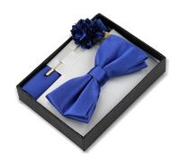 YGSGJSP Corbata de hombre Conjunto de broche flores for hombre con pajarita, conjunto alfiler solapa mariposa y cuadrado bolsillo para tu armario(Color 19)