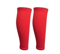 YGSGJSP Mangas de compresión 2 mangas de compresión for pantorrillas for hombres y mujeres, calcetines sin pie for dolor espinilla, correr, apoyo enfermería, atletismo para piernas(Red,L)
