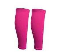 YGSGJSP Mangas de compresión 2 mangas de compresión for pantorrillas for hombres y mujeres, calcetines sin pie for dolor espinilla, correr, apoyo enfermería, atletismo para piernas(Rose,L)