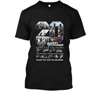YGT56UYHft 20 Years of 2001 2021 Fást ánd Fúríóús Thank You for The Memories T Shirt Black XXL