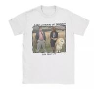 YGT56UYHft Alan Partridge - I Know of a Cracking Owl Sanctuary Photo T-Shirt White 3XL