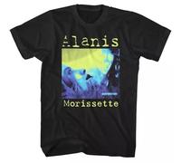 YGT56UYHft Alanis Morissette Jagged Little Pill Negative Men's T Shirt Black L