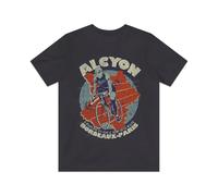 YGT56UYHft Alcyon Bordeaux-Paris Cycle Race 1938 Vintage Men's T-Shirt Black 3XL