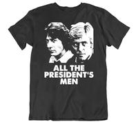 YGT56UYHft All The President's Men Hoffman Redford Movie Fan T Shirt Black L
