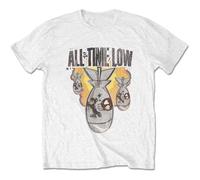 YGT56UYHft All Time Low Da Bomb T-Shirt White S