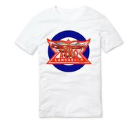 YGT56UYHft Avro Lancaster Heavy Bomber Vintage RAF T Shirt White 3XL